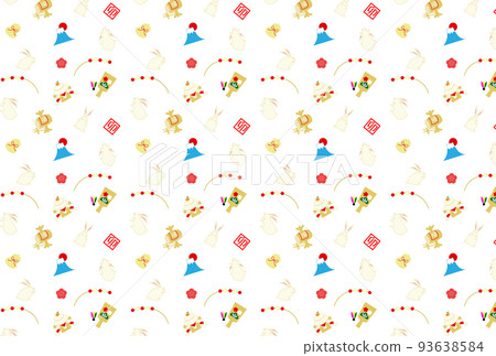 New Year's card 2023 Rabbit background New Year's card 2023 Rabbit background 93638584