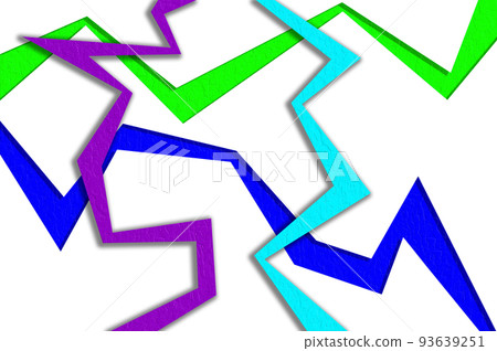 Colored lightning lines. - Stock Illustration [93639251] - PIXTA