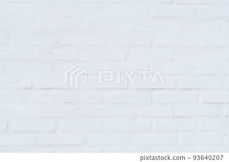 Modern white vintage brick wall texture for background retro white Washed, Old Brick Wall Surface Grunge Shabby Background weathered texture stained, old stucco light gray and paint white brick wall. 93640207
