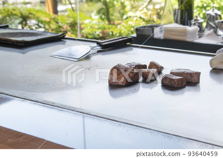 Teppanyaki and wagyu beef cooked right in front of you for your anniversary Teppanyaki and wagyu beef cooked right in front of you for your anniversary 93640459