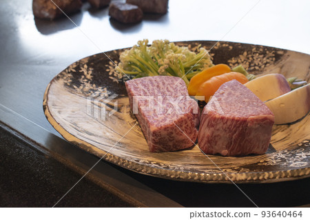 Teppanyaki and wagyu beef cooked right in front of you for your anniversary Teppanyaki and wagyu beef cooked right in front of you for your anniversary 93640464