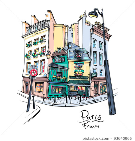 Typical Parisian house, France Typical Parisian house, France 93640966