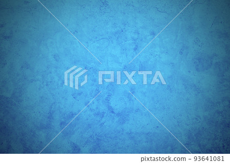 abstract blue background texture vintage, Old blue smooth plaster wall with crack for background, Old blue wall, vignette, slightly brighten the center of the image for filling letters. 93641081