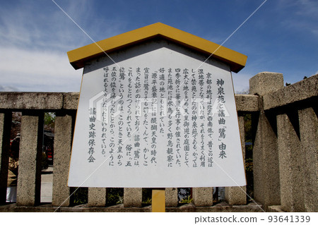 京都二條城附近的神泉園,說明牌 京都二條城附近的神泉園,說明牌 93641339