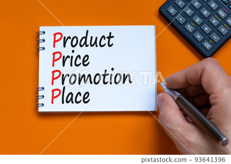 PPPP product price promotion place symbol. Concept words PPPP product price promotion place on the note on beautiful orange background. Business and PPPP product price promotion place concept. PPPP product price promotion place symbol. Concept words PPPP product price promotion place on the note on beautiful orange background. Business and PPPP product price promotion place concept. 93641396
