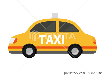 Yellow taxi 93642184