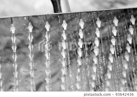 Modern shower closeup at home 93642436