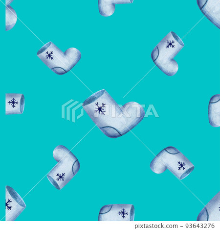 Christmas seamless pattern with felt boots Christmas seamless pattern with felt boots 93643276