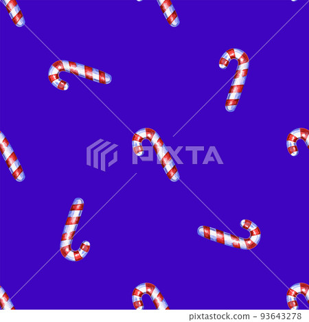 Christmas seamless pattern with cane lollipop Christmas seamless pattern with cane lollipop 93643278