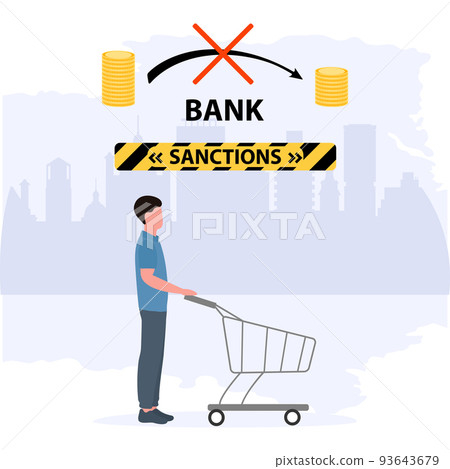 People Sanctions Financial Money Crisis Economic People Sanctions Financial Money Crisis Economic 93643679