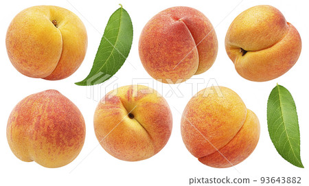 Apricot isolated on white background with clipping path Apricot isolated on white background with clipping path 93643882