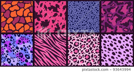 Very peri patterns. Modern colors animal fur... - Stock Illustration  [93643994] - PIXTA
