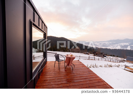 Tiny house with terrace and big window in the mountains Tiny house with terrace and big window in the mountains 93644378