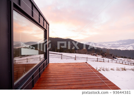 Tiny house with terrace and big window in the mountains Tiny house with terrace and big window in the mountains 93644381