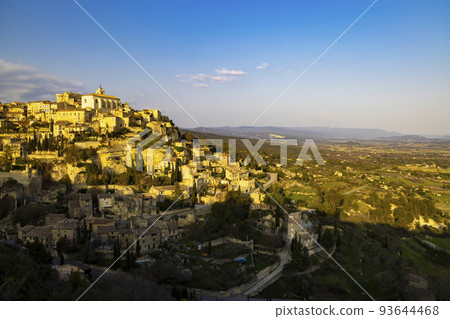 Gordes small medieval town in Provence, Luberon, Vaucluse, France Gordes small medieval town in Provence, Luberon, Vaucluse, France 93644468