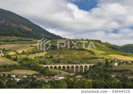 Landscape near Compeyre, Midi-Pyrenees, Departement Aveyron, France Landscape near Compeyre, Midi-Pyrenees, Departement Aveyron, France 93644529