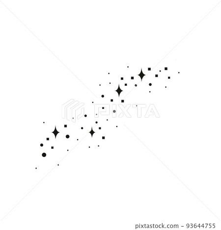 Magic and alchemy stars. Trendy line art style. 93644755