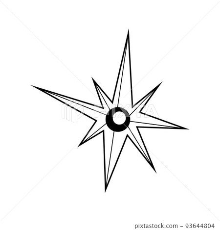 Magic and alchemy star. Trendy line art style. Magic and alchemy star. Trendy line art style. 93644804