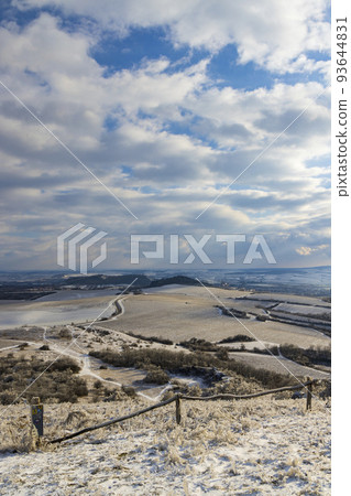 Winter landscape near Mikulov, Palava region, Southern Moravia, Czech Republic Winter landscape near Mikulov, Palava region, Southern Moravia, Czech Republic 93644831