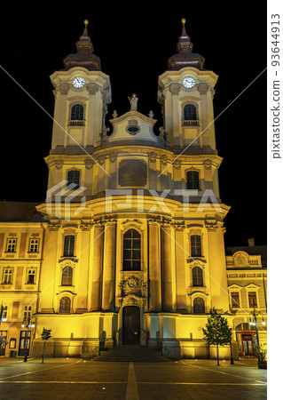 Night time Eger in Hungary Night time Eger in Hungary 93644913