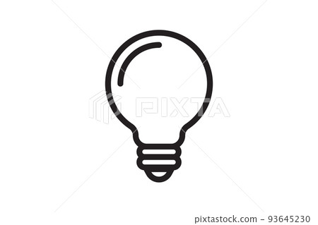 Electric light bulb icon. Electricity lamp symbol. Vector illumination sign. Electric light bulb icon. Electricity lamp symbol. Vector illumination sign. 93645230