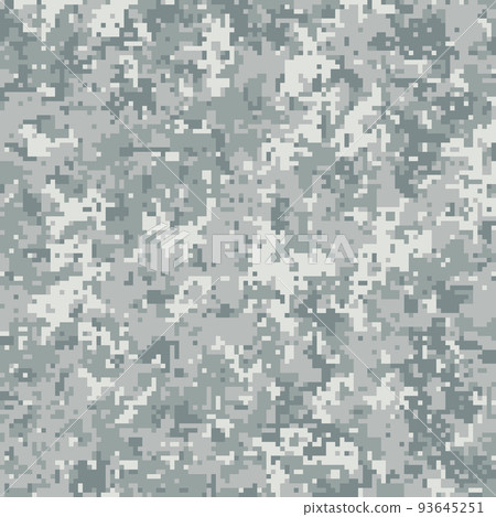 Pixel camouflage for a soldier army uniform. Modern camo fabric design. Digital military vector background. 93645251