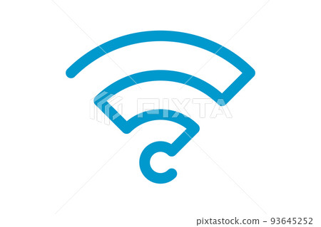 Wi Fi symbol signal connection. Vector wireless internet technology sign. Wifi network communication icon. 93645252