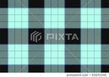 Plaid background, check seamless pattern in blue. Vector fabric texture for textile print, wrapping paper, gift card or wallpaper. 93645298