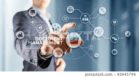 Document Management Data System Business Technology Concept. DMS on virtual screen Document Management Data System Business Technology Concept. DMS on virtual screen 93645749