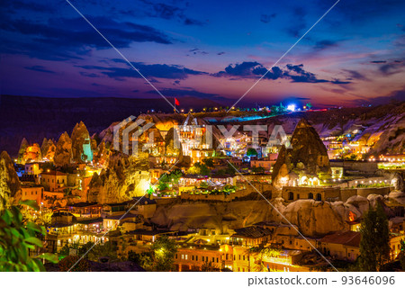 Night in turkish Goreme 93646096