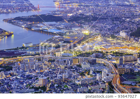 被認定為日本新三大夜景之一的佐倉山的絕美夜景（福岡縣北九州市） 93647027
