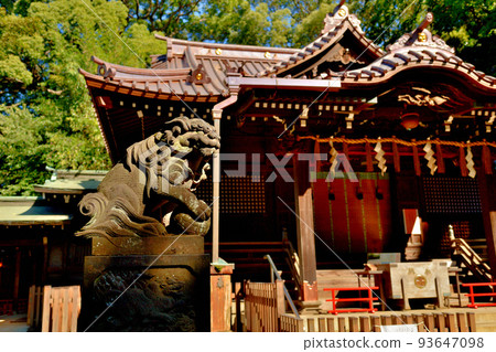 Yoyogi Hachimangu shrine early autumn scenery Yoyogi Hachimangu shrine early autumn scenery 93647098