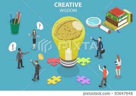 3D Isometric Flat Vector Conceptual... - Stock Illustration [93647648 ...
