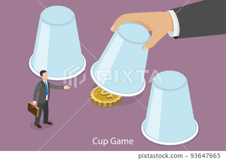 3D Isometric Flat Vector Conceptual Illustration of Cup Game 3D Isometric Flat Vector Conceptual Illustration of Cup Game 93647665