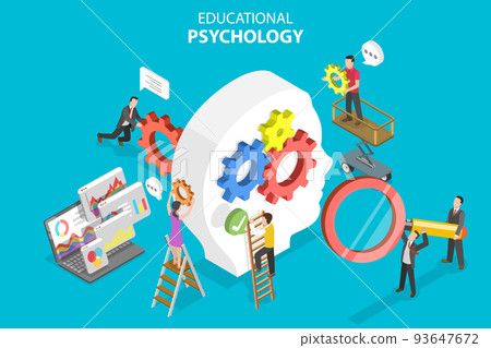 3D Isometric Flat Vector Conceptual Illustration of Educational Psychology 3D Isometric Flat Vector Conceptual Illustration of Educational Psychology 93647672