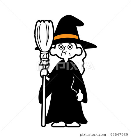 一個簡單的女巫插畫,很容易在萬聖節使用 一個簡單的女巫插畫,很容易在萬聖節使用 93647989
