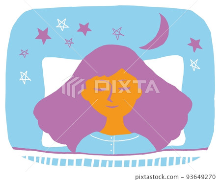 sleeping woman, dream, deep sleep 93649270