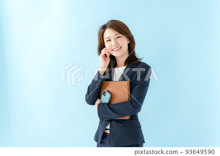 女商人智慧型手機 93649590