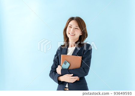 business woman smartphone business woman smartphone 93649593