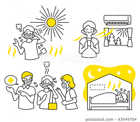 Senior heat stroke Senior heat stroke 93649784