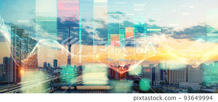 Cities and networks, smart cities, horizontal visuals for banners and advertisements Cities and networks, smart cities, horizontal visuals for banners and advertisements 93649994