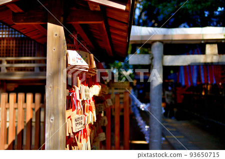 Yoyogi Hachimangu Shrine Winter worshipers Yoyogi Hachimangu Shrine Winter worshipers 93650715