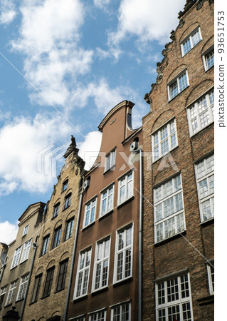 Mariacka Street - Ulica Mariacka on the old town. Old architecture historical place. Travel destinations. Tourist attractions 93651753