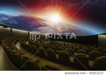 Planetarium circular screen astronomical show Planetarium circular screen astronomical show 93653227