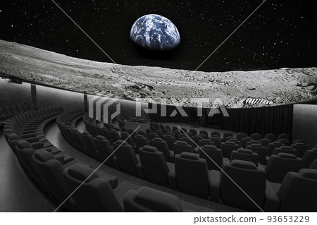 Planetarium circular screen astronomical show Planetarium circular screen astronomical show 93653229
