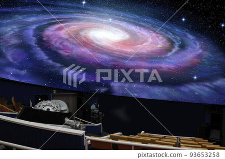Planetarium circular screen astronomical show Planetarium circular screen astronomical show 93653258