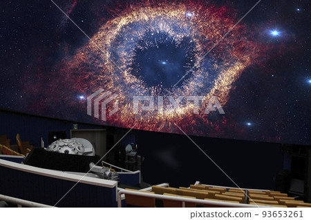 Planetarium circular screen astronomical show Planetarium circular screen astronomical show 93653261