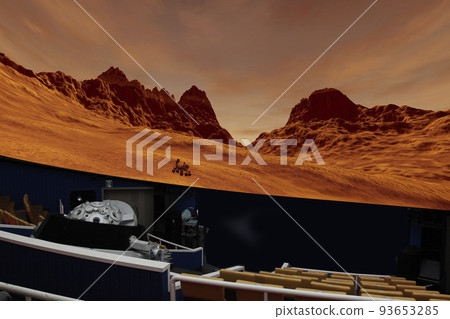 Planetarium circular screen astronomical show 93653285