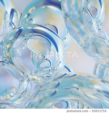Levitating water drops. Background of beautiful water drops. 3D rendering Levitating water drops. Background of beautiful water drops. 3D rendering 93653758