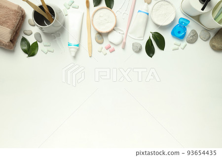 Concept of tooth or oral care, space for text 93654435